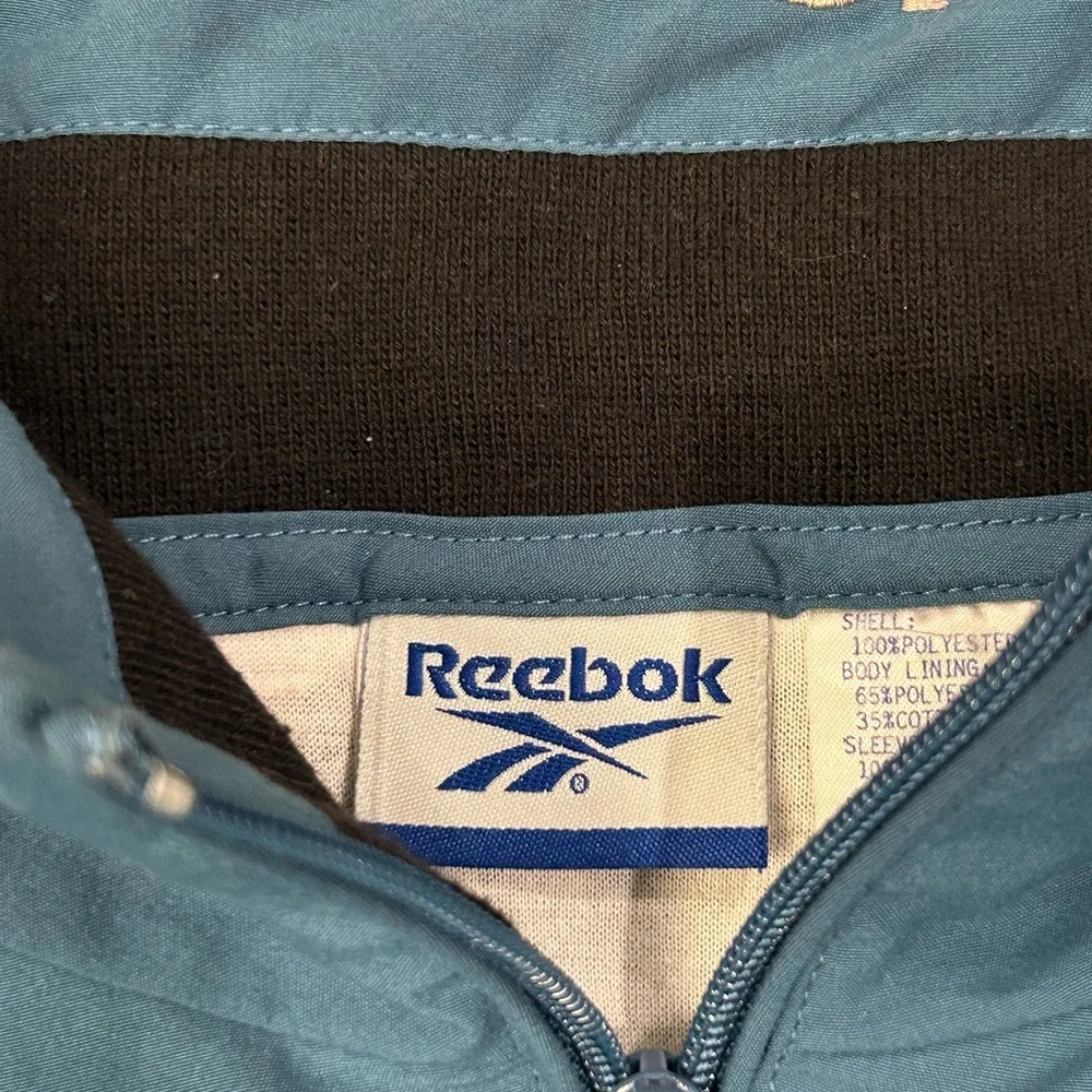 Reebok Vintage‎ Men's Aqua Heather Blue Track Jacket 2XL